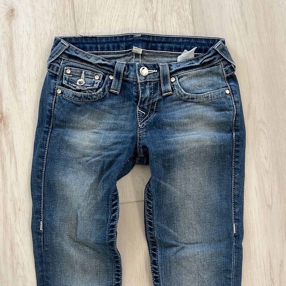 True Religion Embellished Jeans Capri 24 - Picture 2 of 7